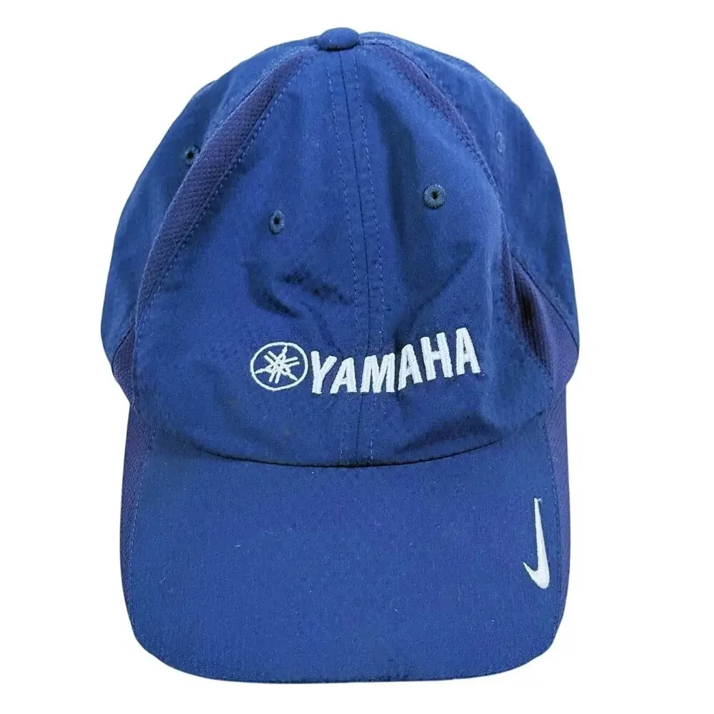 Nike Golf Yamaha Embroidered Blue Strapback Baseball Cap Dad Hat Moto Racing
